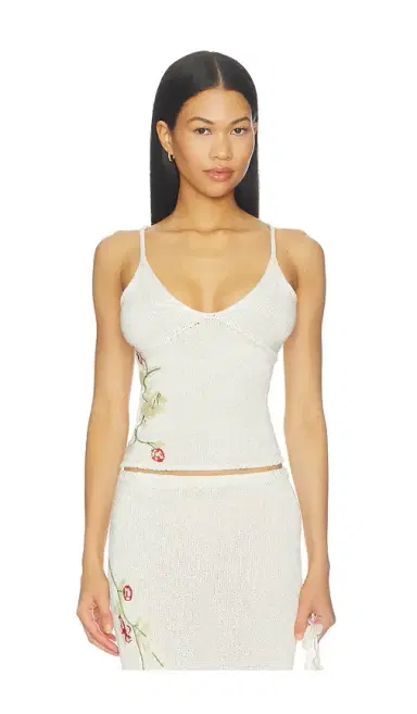 Asta Resort Carolina Embroidered Camisole | Thumbnail 2