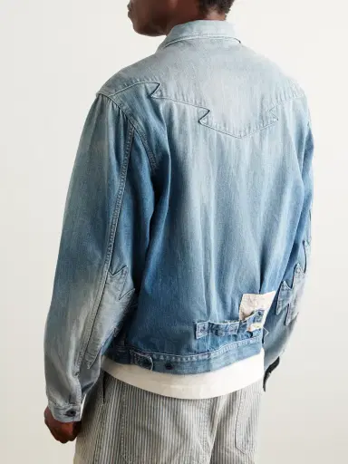 KAPITAL Thunderbird Panelled Denim Blouson Jacket - Men | Thumbnail 3 KAPITAL Thunderbird Panelled Denim Blouson Jacket - Men | Thumbnail 3