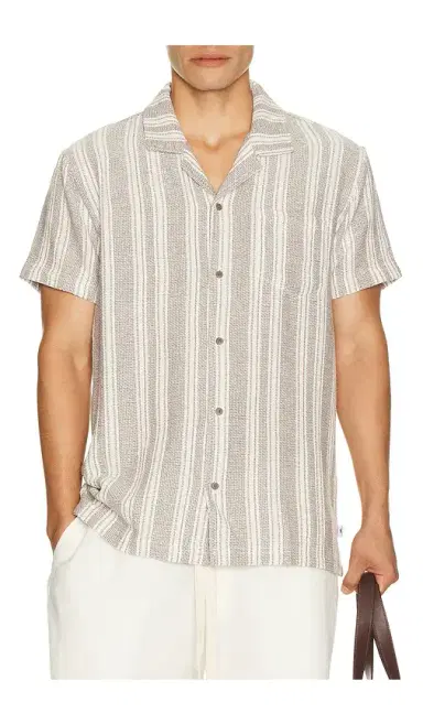 Vintage Summer Basket Weave Camp Shirt | Thumbnail 1 Vintage Summer Basket Weave Camp Shirt | Thumbnail 1