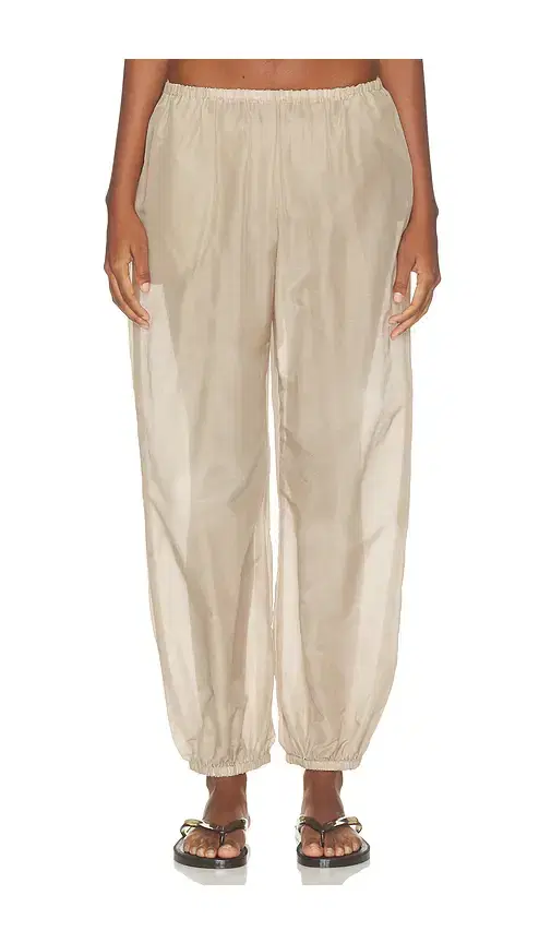 DONNI. The Silk Cotton Sheer Balloon Pant