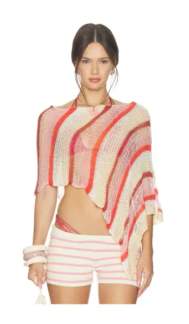 Indah Gia Stripe Handknit Shawl | Thumbnail 2