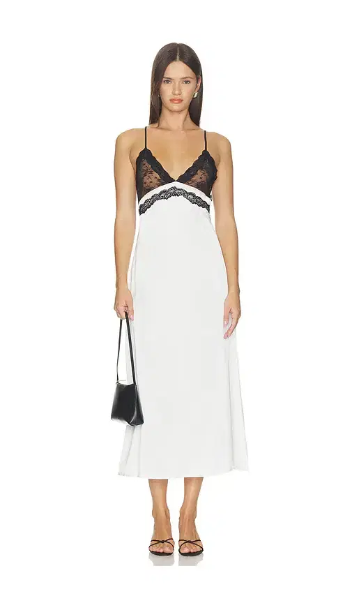 LIONESS Le Paris Lace Midi Dress