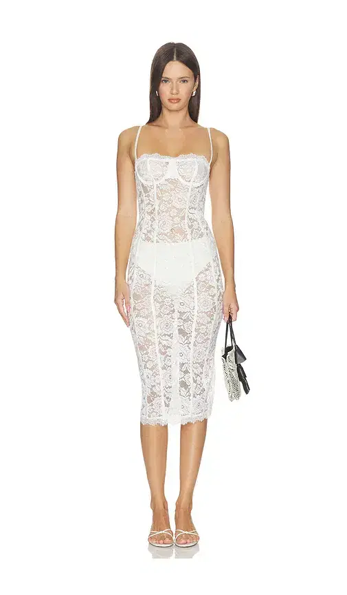 MORE TO COME Esme Corset Midi Dress