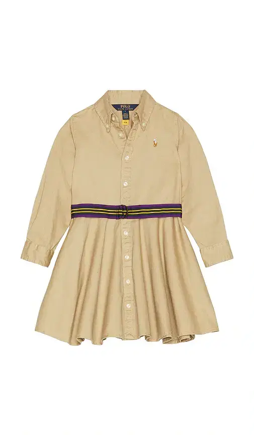 Polo Ralph Lauren Kids Belted Cotton Chino Shirtdress