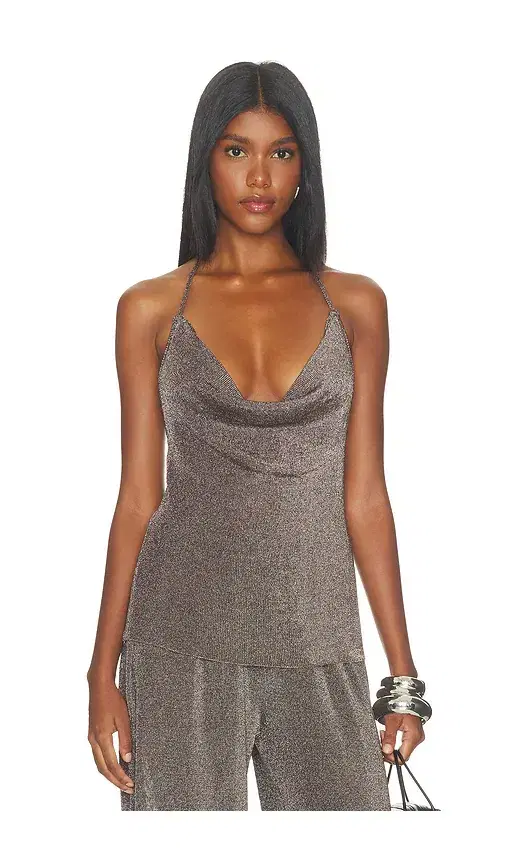 SEROYA Esmerelda Metallic Knit Top