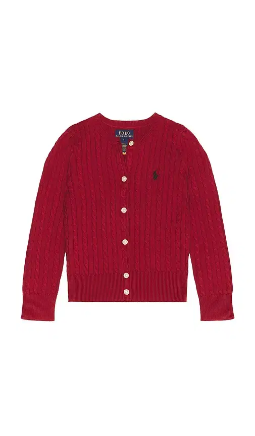 Polo Ralph Lauren Kids Cable Knit Cotton Cardigan