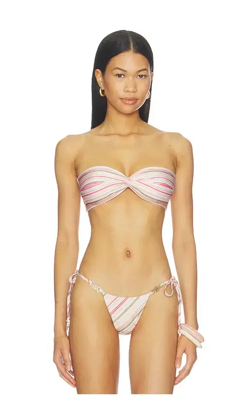 Runaway The Label Lagos Twist Bandeau Bikini Top