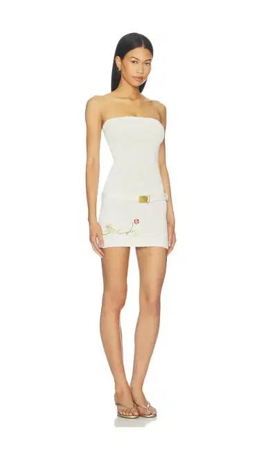 Asta Resort Gisele Mini Embroidered Dress | Thumbnail 2 Asta Resort Gisele Mini Embroidered Dress | Thumbnail 2