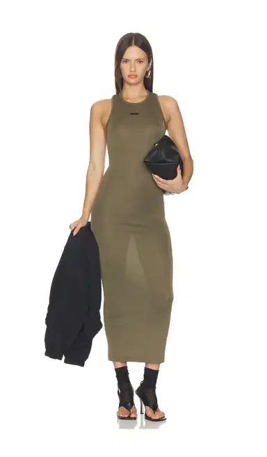 Fear of God Essentials Soft Rib Racerback Dress | Thumbnail 1 Fear of God Essentials Soft Rib Racerback Dress | Thumbnail 1