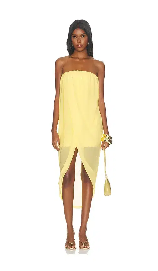 superdown Ellis Strapless Midi Dress