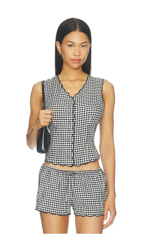 Montce Scalloped Vest Top