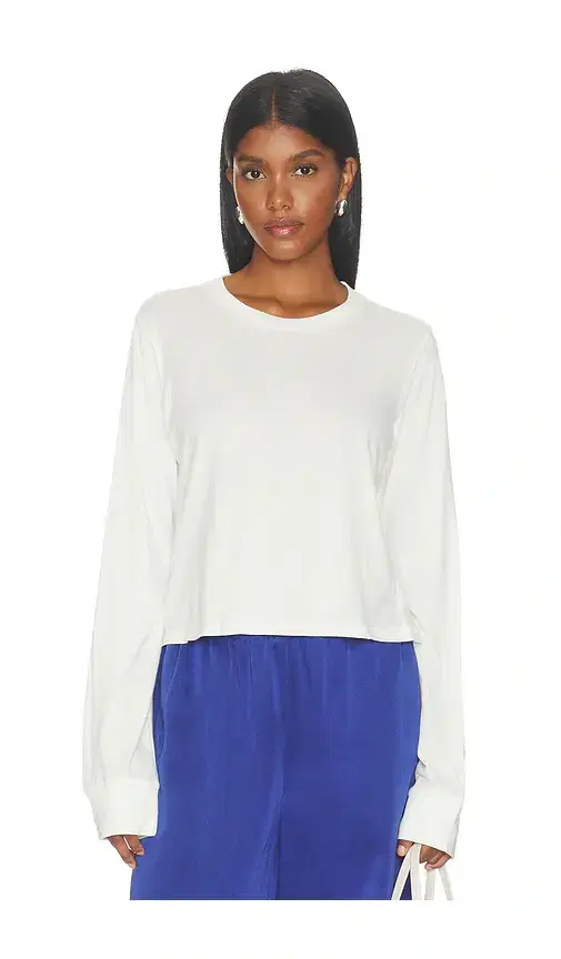 Eterne Cotton Long Sleeve Boxy Tee