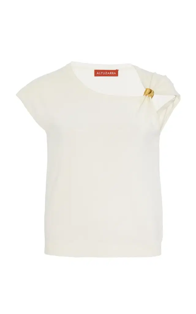 Altuzarra Rinaldi Gathered Jersey Top