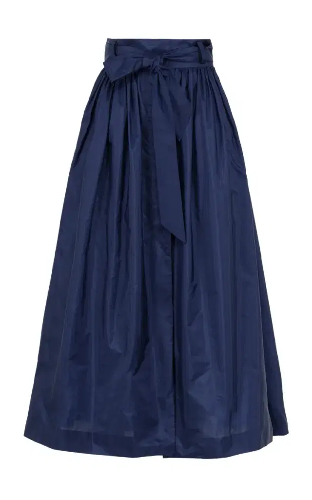 Martin Grant Gathered Wool Silk Skirt