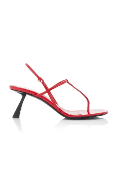 Khaite Linden Patent Leather Sandals | Thumbnail 1