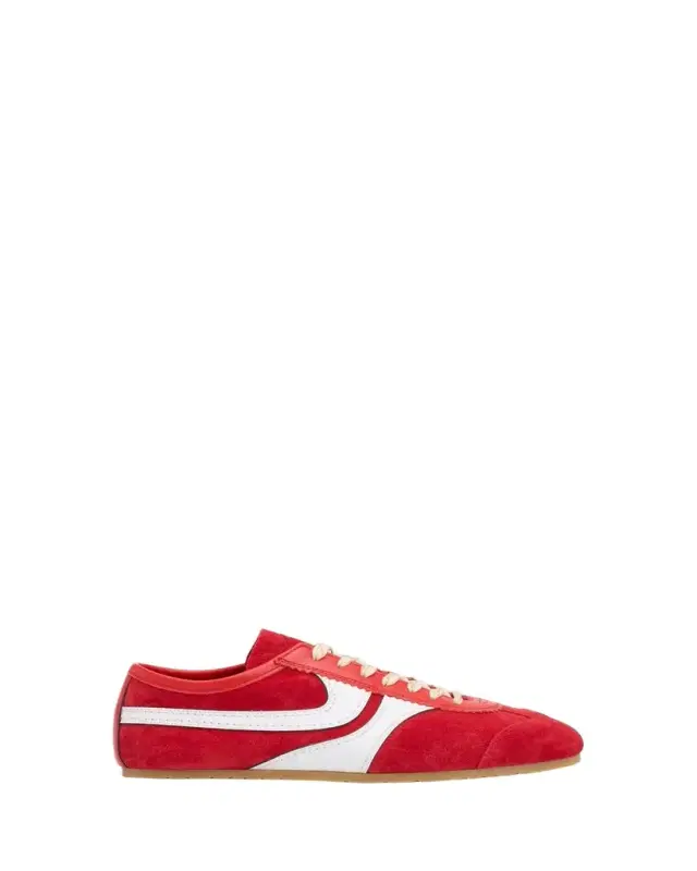 Dries Van Noten Men's Destin Mixed Leather Retro Sneakers