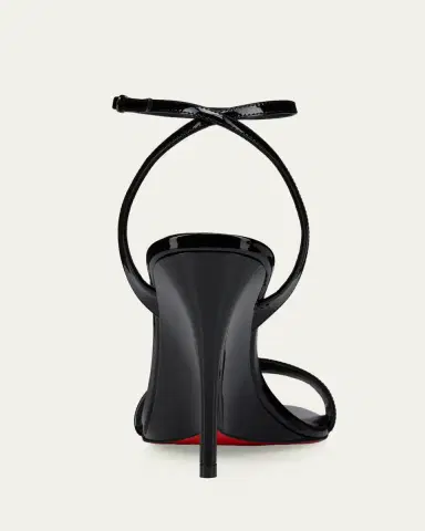 Christian Louboutin 100mm Zeezeenella Patent Leather Wedge Sandals | Thumbnail 3 Christian Louboutin 100mm Zeezeenella Patent Leather Wedge Sandals | Thumbnail 3