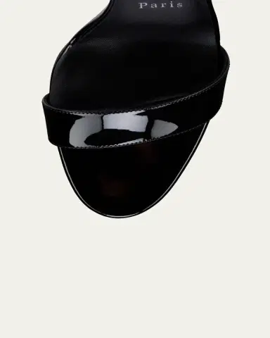 Christian Louboutin 100mm Zeezeenella Patent Leather Wedge Sandals | Thumbnail 4 Christian Louboutin 100mm Zeezeenella Patent Leather Wedge Sandals | Thumbnail 4