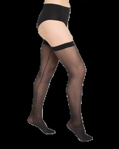 Wolford Backseam Illusion Net Stay-Ups | Thumbnail 2 Wolford Backseam Illusion Net Stay-Ups | Thumbnail 2