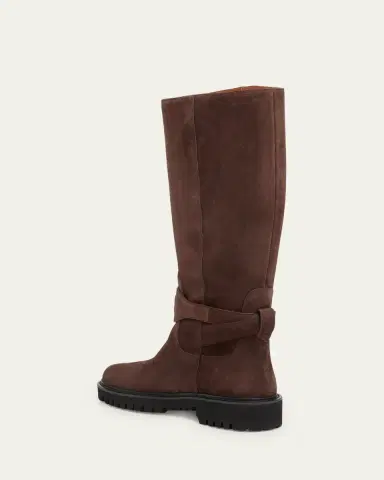 Valentino Garavani 40mm VLogo Signature Suede Knee-High Boots | Thumbnail 2