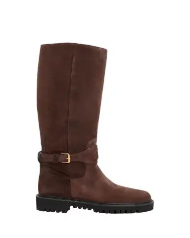 Valentino Garavani 40mm VLogo Signature Suede Knee-High Boots | Thumbnail 1