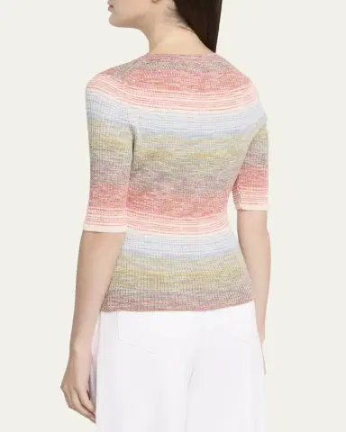 Veronica Beard Archibald Striped Knit Pullover | Thumbnail 3