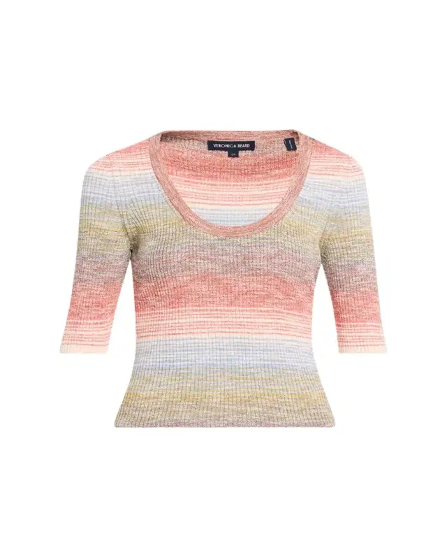 Veronica Beard Archibald Striped Knit Pullover