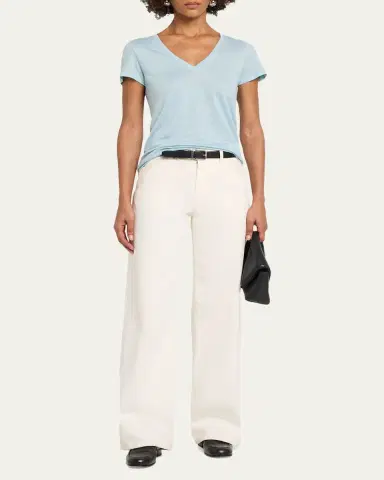 MAJESTIC FILATURES Short-Sleeve Stretch Linen Top | Thumbnail 6 MAJESTIC FILATURES Short-Sleeve Stretch Linen Top | Thumbnail 6