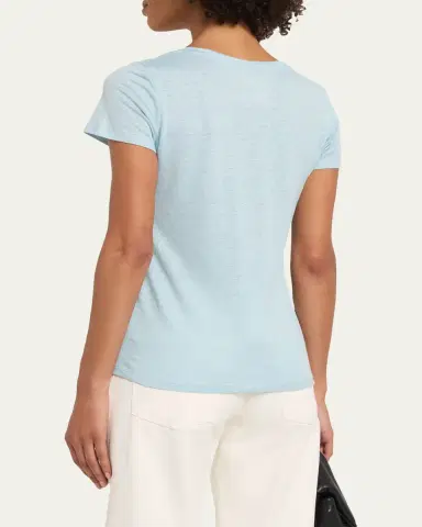 MAJESTIC FILATURES Short-Sleeve Stretch Linen Top | Thumbnail 7 MAJESTIC FILATURES Short-Sleeve Stretch Linen Top | Thumbnail 7