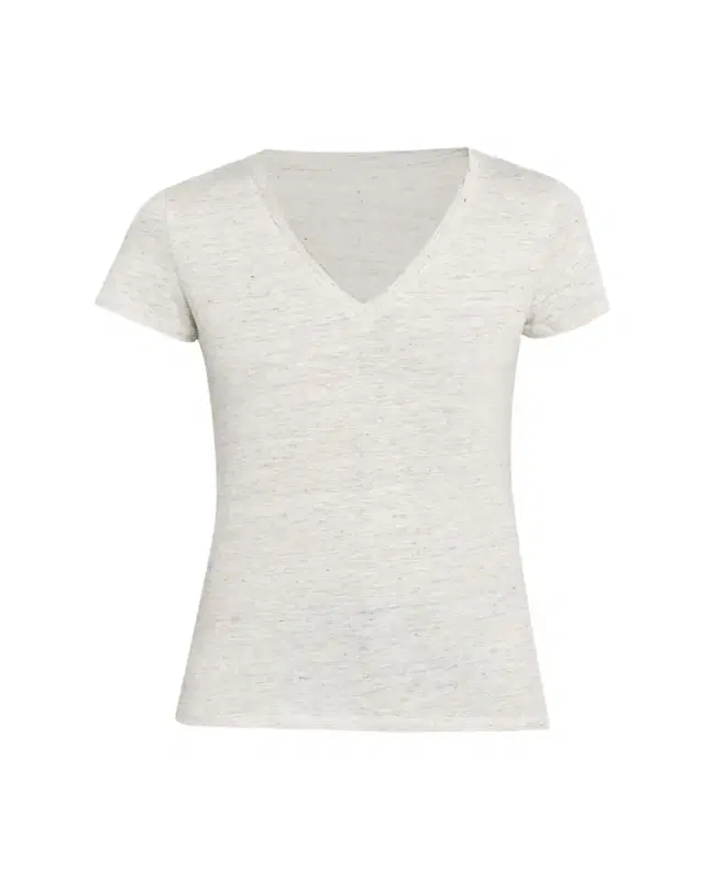 Majestic Filatures Short-Sleeve Stretch Linen Top