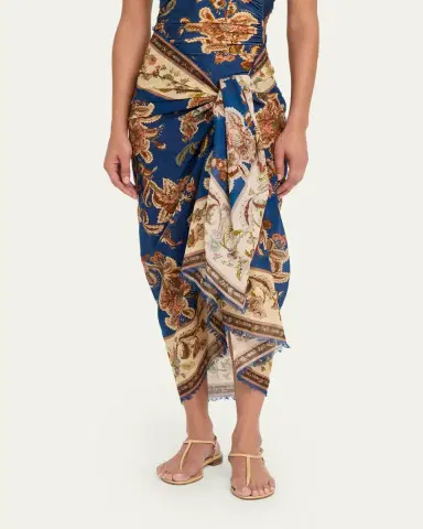 Zimmermann Printed Cotton Pareo Coverup | Thumbnail 4 Zimmermann Printed Cotton Pareo Coverup | Thumbnail 4
