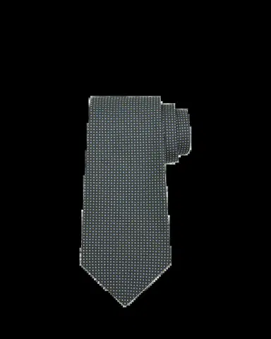 Kiton Men's Woven Micro-Geometric Silk Seven-Fold Tie | Thumbnail 2