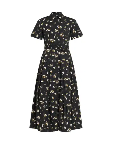 Adam Lippes Leighton Floral-Print Belted Midi Shirtdress | Thumbnail 1 Adam Lippes Leighton Floral-Print Belted Midi Shirtdress | Thumbnail 1
