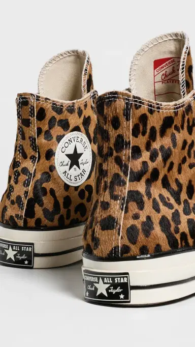 Converse Chuck 70 Leopard Pony Hair Sneakers Black/Natural /Egret | Thumbnail 4 Converse Chuck 70 Leopard Pony Hair Sneakers Black/Natural /Egret | Thumbnail 4
