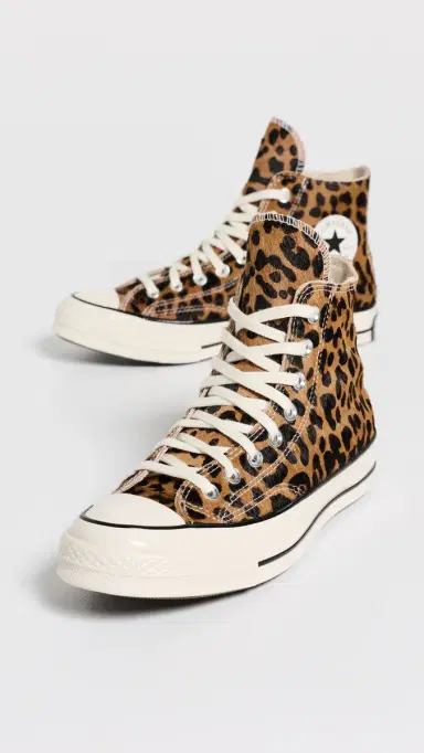 Converse Chuck 70 Leopard Pony Hair Sneakers Black/Natural /Egret | Thumbnail 5 Converse Chuck 70 Leopard Pony Hair Sneakers Black/Natural /Egret | Thumbnail 5