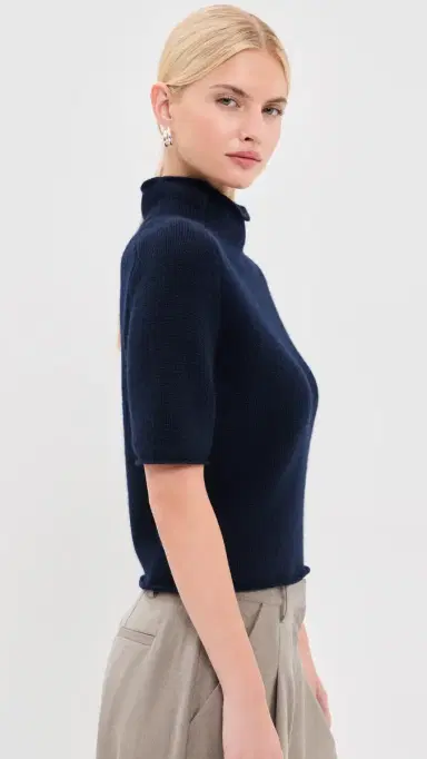 Lisa Yang Fride Cashmere Sweater Navy 2 | Thumbnail 4