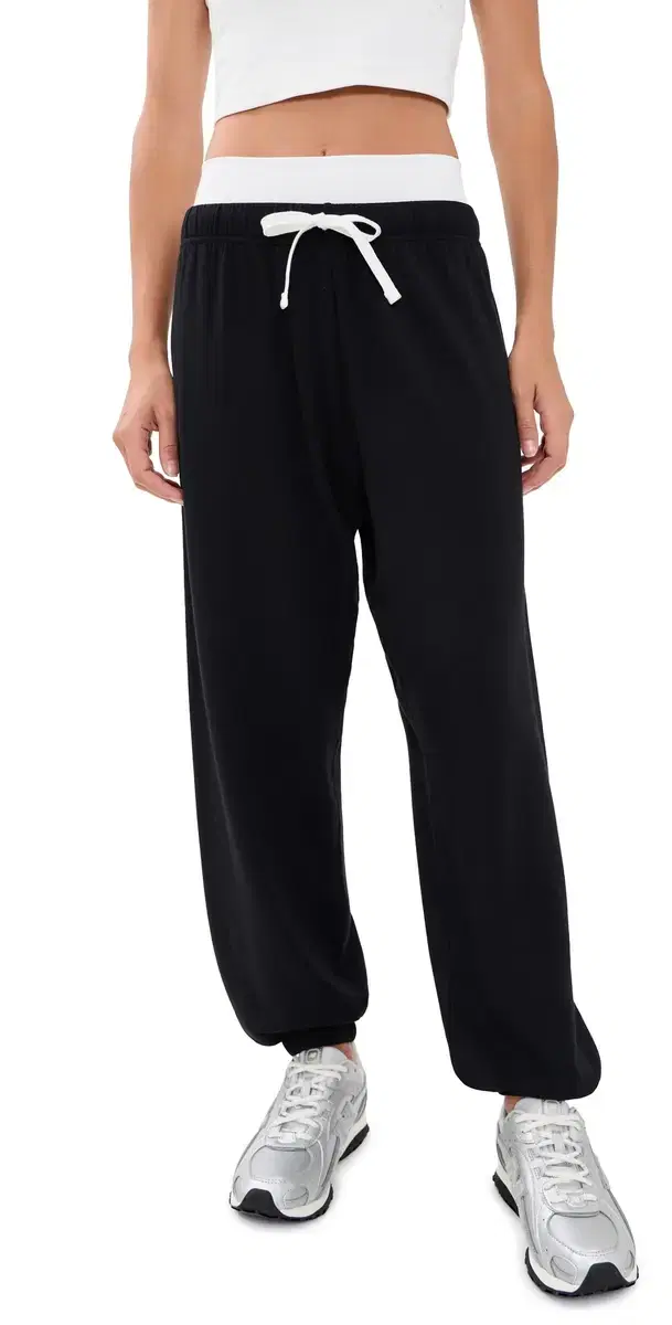 Splits59 Andie Dual Waist weatpants Black/White