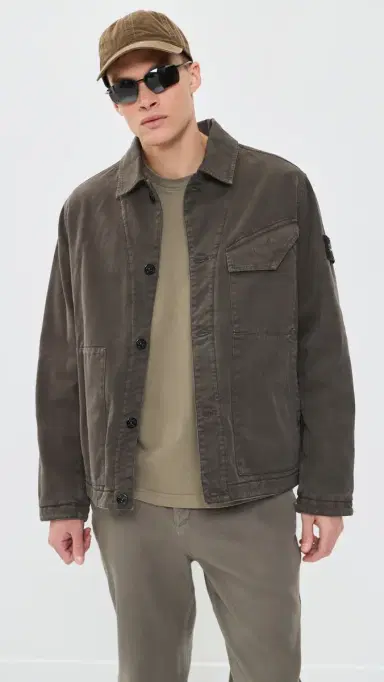 Stone Island Padded Canvas Coach Jacket Coal Grey S | Thumbnail 3