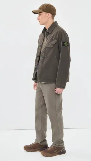 Stone Island Padded Canvas Coach Jacket Coal Grey S | Thumbnail 5