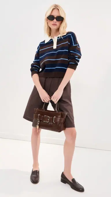 LE BOP Frances Bermuda Shorts Brown | Thumbnail 5