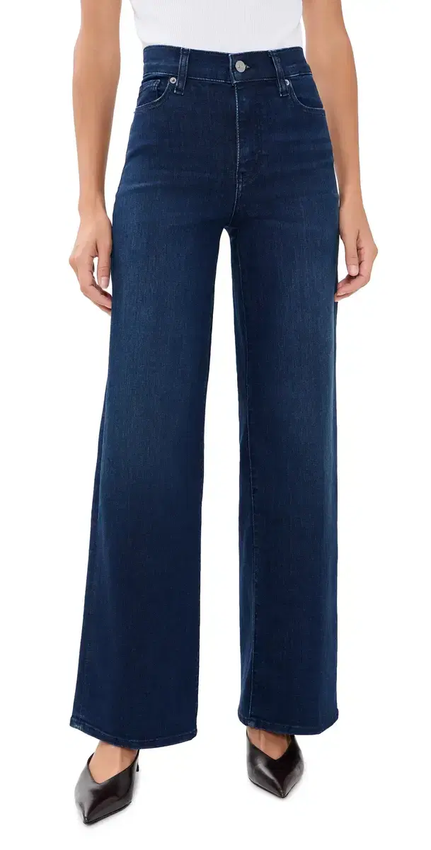 FRAME Le Slim Palazzo Jeans Ultraviolet
