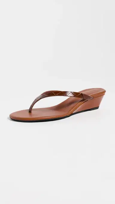 Christopher Esber Scala Embossed Wedges Cognac 36 | Thumbnail 2