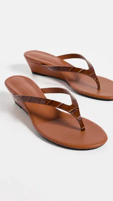 Christopher Esber Scala Embossed Wedges Cognac 36 | Thumbnail 5