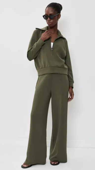 Spanx AirEssentials Half Zip Sweatshirt Monstera | Thumbnail 5 Spanx AirEssentials Half Zip Sweatshirt Monstera | Thumbnail 5