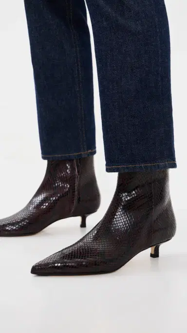 aeyde Sofie Snake Print Ankle Boots | Thumbnail 3