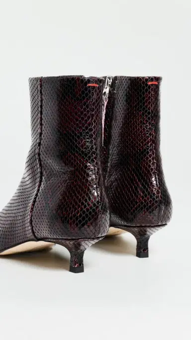 aeyde Sofie Snake Print Ankle Boots | Thumbnail 4