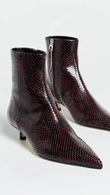 aeyde Sofie Snake Print Ankle Boots | Thumbnail 5