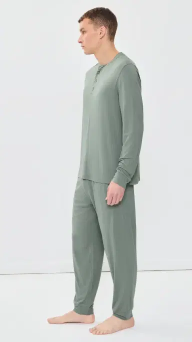 Eberjey Henry Long Pajamas Set Desert age | Thumbnail 4