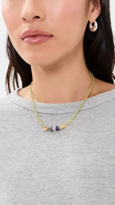 Chan Luu Orris Necklace Peridot One Size | Thumbnail 3