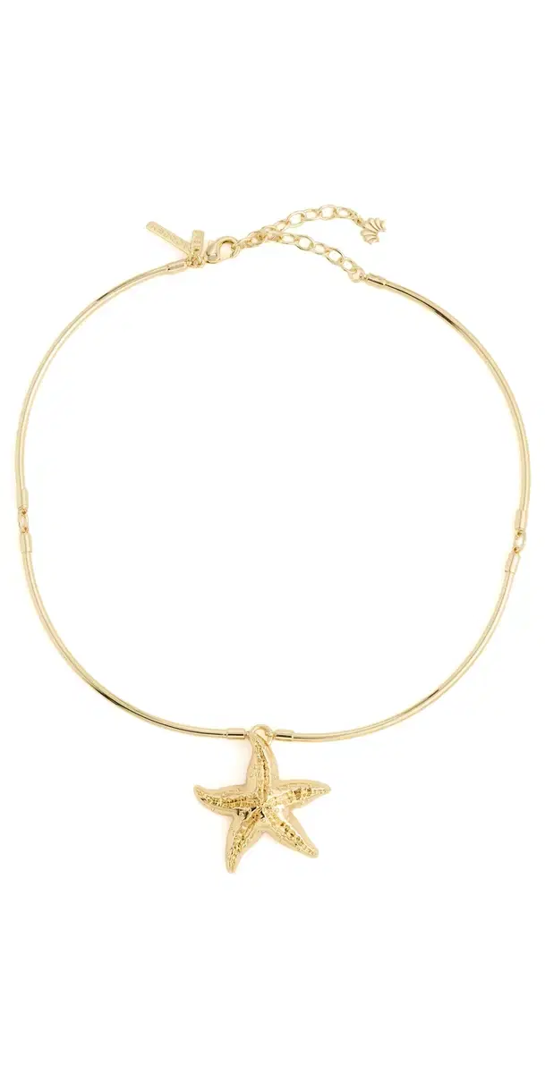 Lele Sadoughi Starfish Collar Necklace Gold One Size